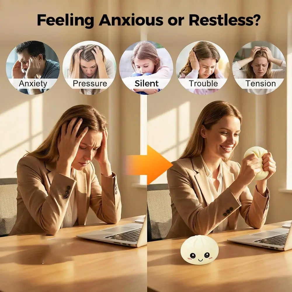 Glitter Dumpling Squeeze Balls