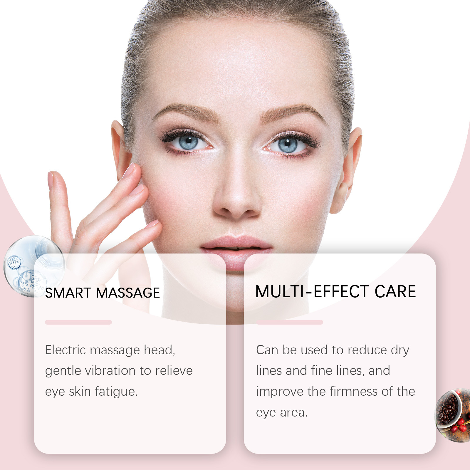 Electric Firming Eye Cream with Lifting & Rich Moisturizing, Massage Function – 50g